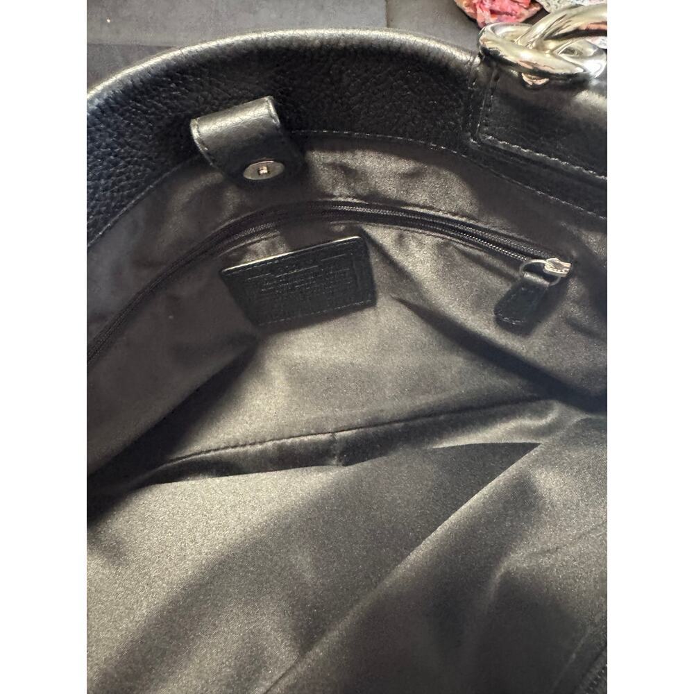 COACH Penelope Black Luxurious Leather Tote - Picture 7 of 11
